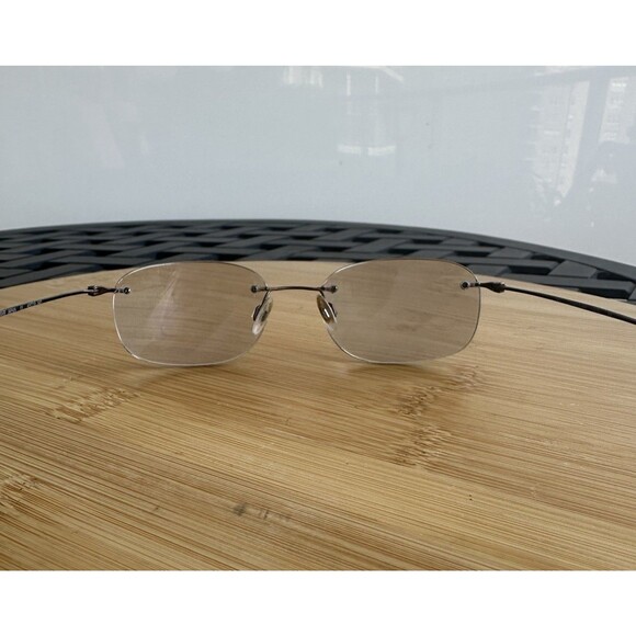 Calvin Klein 535 29 Unisex Eyeglasses 48-19-140 Bronze Rimless Japan FRAMES ONLY - Picture 5 of 10